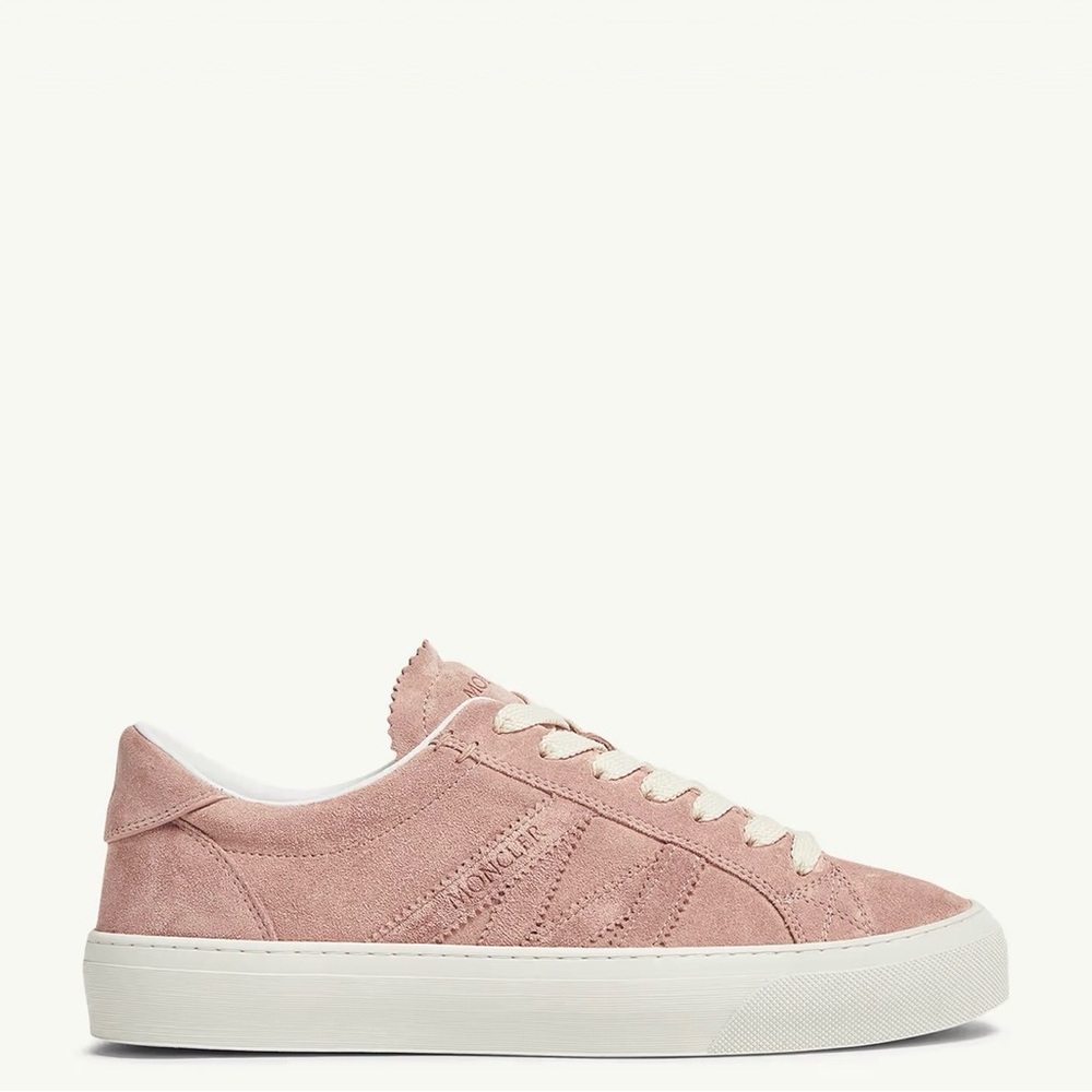Moncler Blush Suede Women's Sneakers